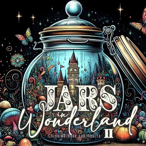 Jars in Wonderland Coloring Book for Adults 2