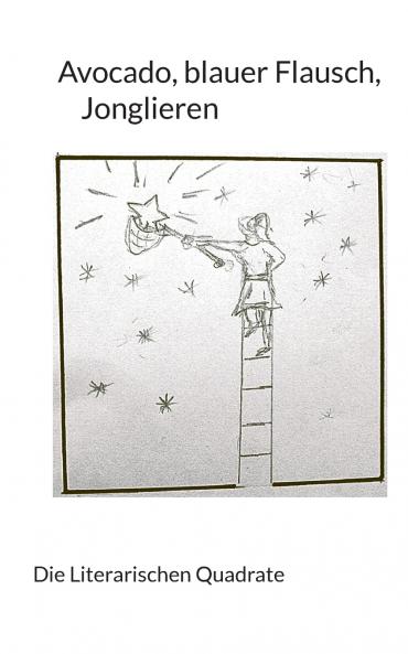 Avocado blauer Flausch Jonglieren