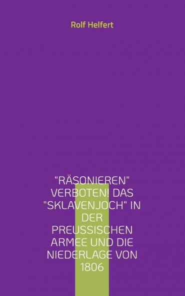 Räsonieren verboten!