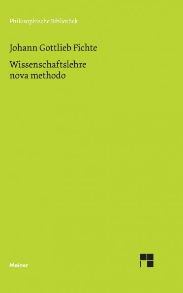 Wissenschaftslehre nova methodo