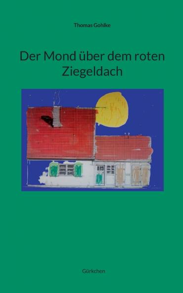 Der Mond über dem roten Ziegeldach