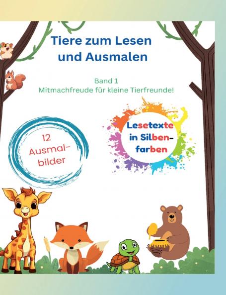 Tiere zum Lesen und Ausmalen