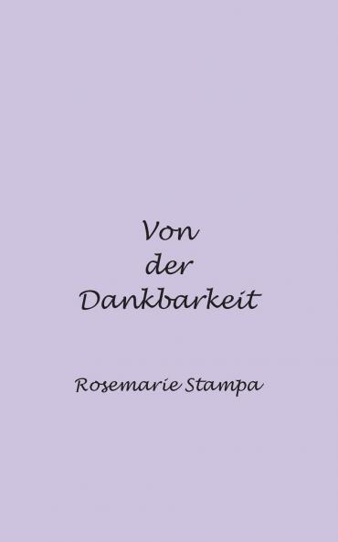 Von der Dankbarkeit