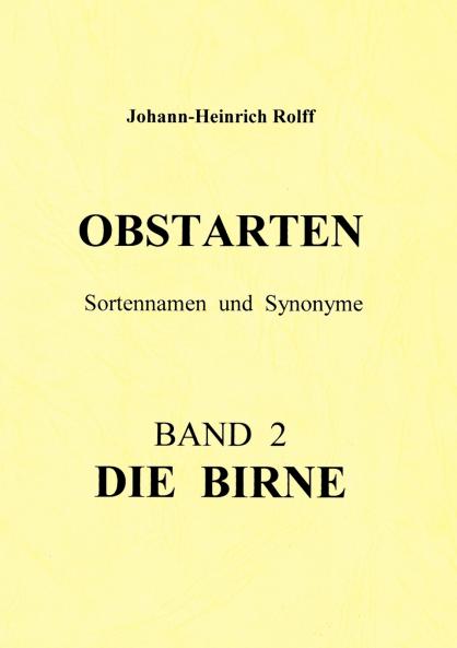 Obstarten Sortennamen und Synonyme