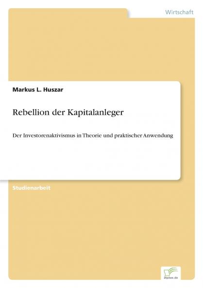Rebellion der Kapitalanleger