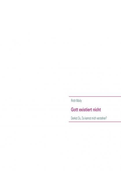 Gott existiert nicht