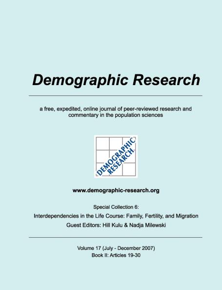 Demographic Research Volume 17