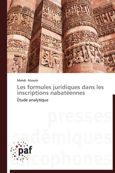 Les formules juridiques dans les inscriptions nabatéennes