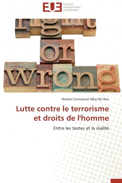 Lutte contre le terrorisme et droits de l'homme