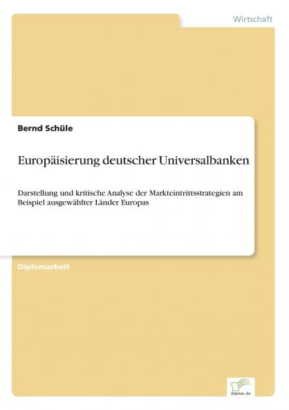 Europäisierung deutscher Universalbanken