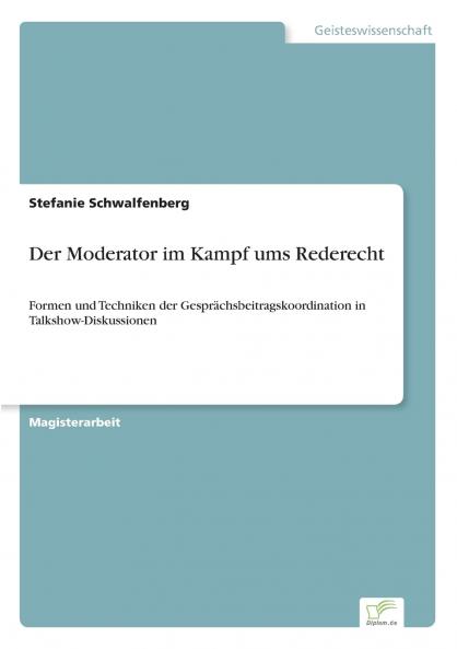Der Moderator im Kampf ums Rederecht