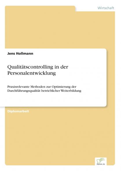 Qualitätscontrolling in der Personalentwicklung