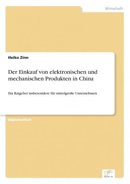 Der Einkauf von elektronischen und mechanischen Produkten in China