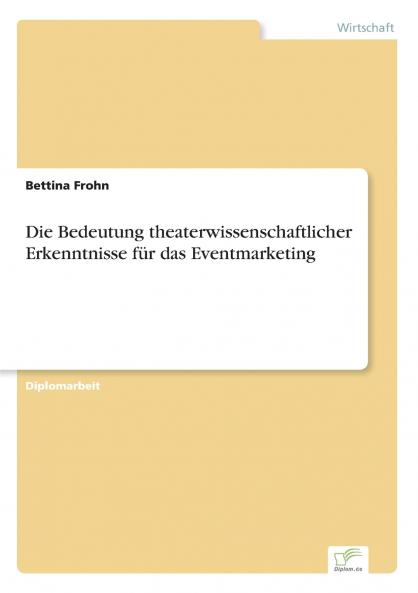 Die Bedeutung theaterwissenschaftlicher Erkenntnisse für das Eventmarketing