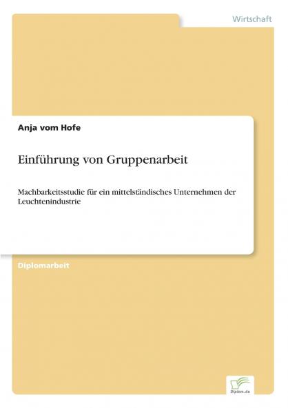 Einführung von Gruppenarbeit
