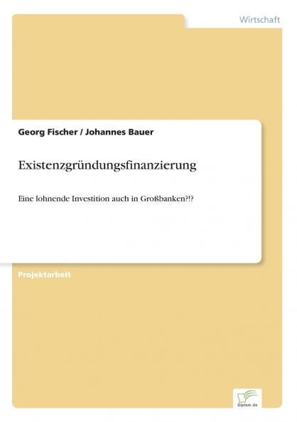 Existenzgründungsfinanzierung