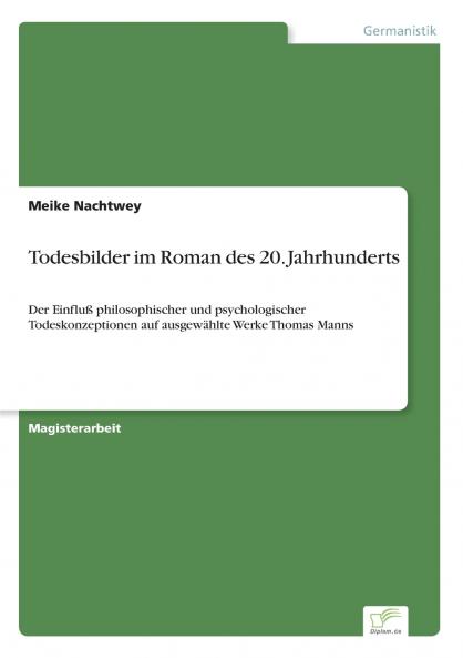 Todesbilder im Roman des 20. Jahrhunderts