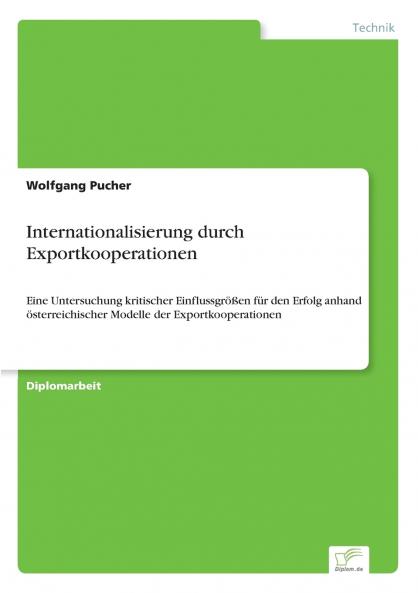 Internationalisierung durch Exportkooperationen