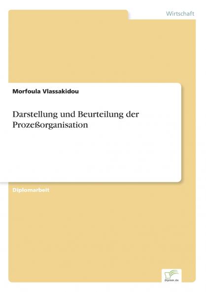 Darstellung und Beurteilung der Prozeßorganisation