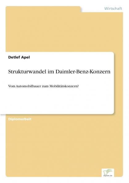 Strukturwandel im Daimler-Benz-Konzern