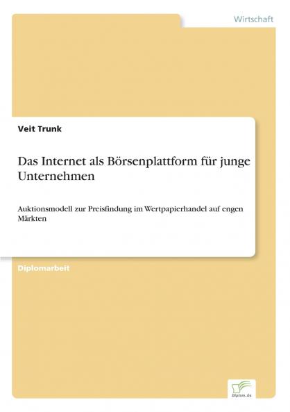 Das Internet als Börsenplattform für junge Unternehmen
