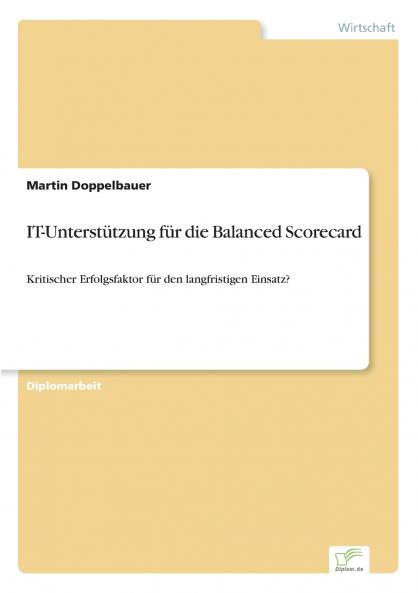 IT-Unterstützung für die Balanced Scorecard