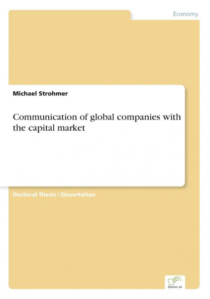 Communication of global companies with the capital market