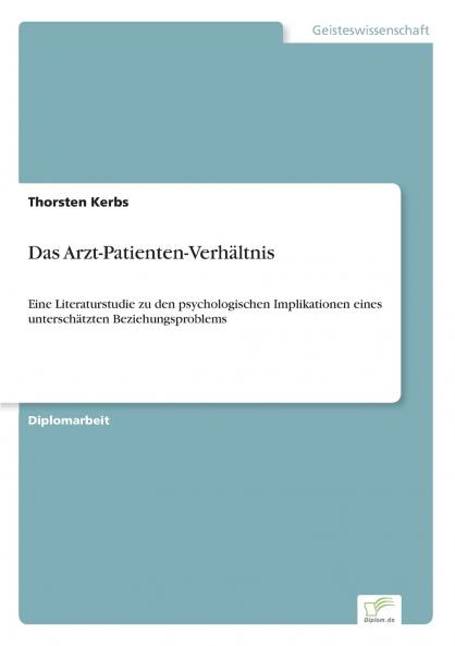 Das Arzt-Patienten-Verhältnis