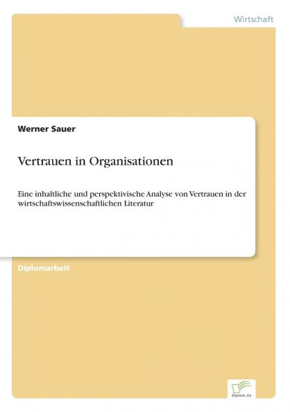 Vertrauen in Organisationen