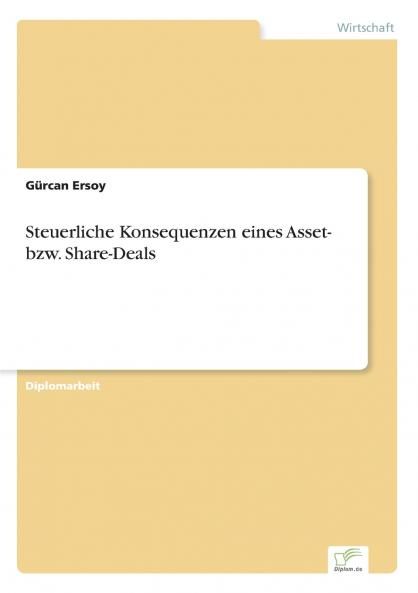 Steuerliche Konsequenzen eines Asset- bzw. Share-Deals