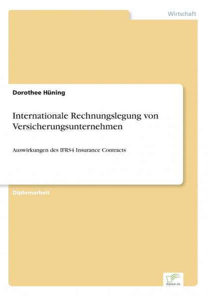 Internationale Rechnungslegung von Versicherungsunternehmen