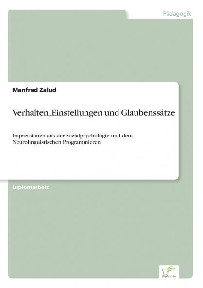 Verhalten Einstellungen und Glaubenssätze