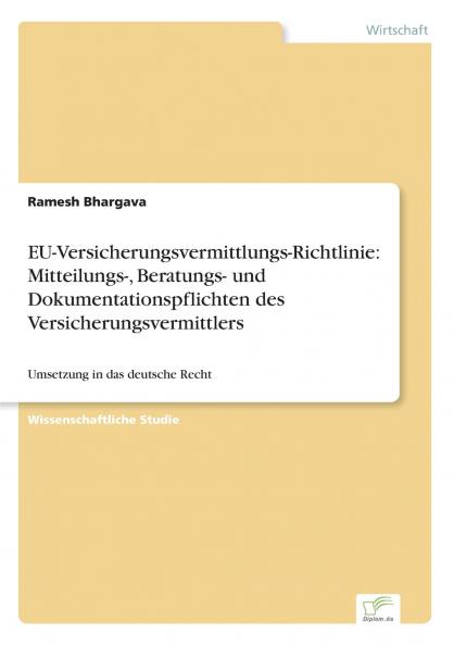 EU-Versicherungsvermittlungs-Richtlinie
