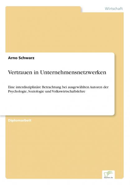 Vertrauen in Unternehmensnetzwerken