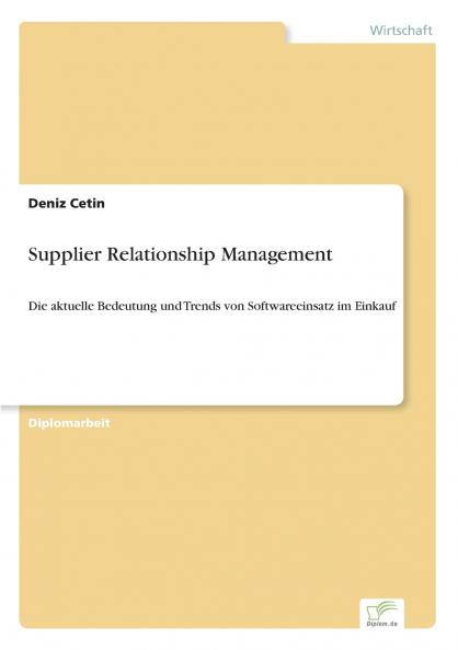 Supplier Relationship Management