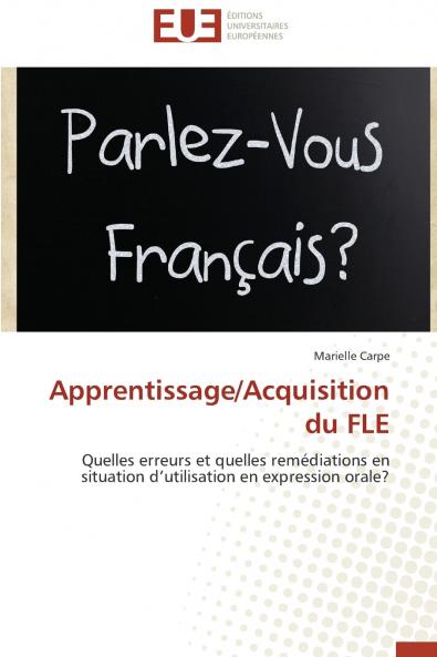 Apprentissage/acquisition du fle