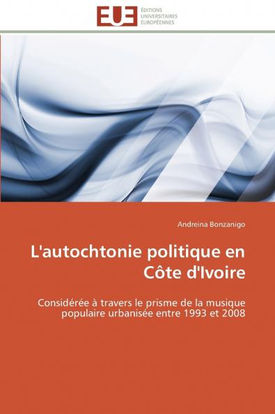 L'autochtonie politique en côte d'ivoire