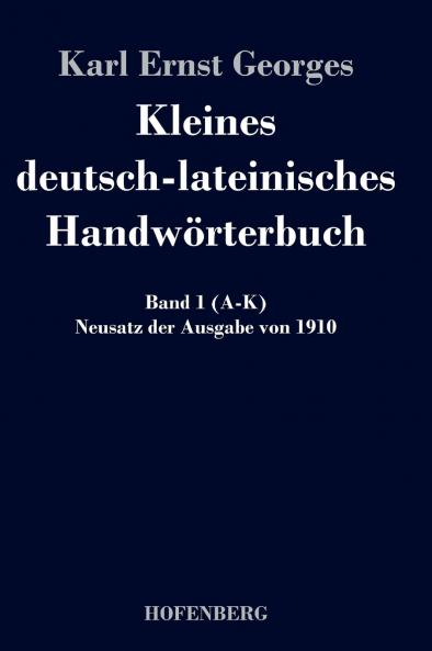 Kleines deutsch-lateinisches Handw��rterbuch