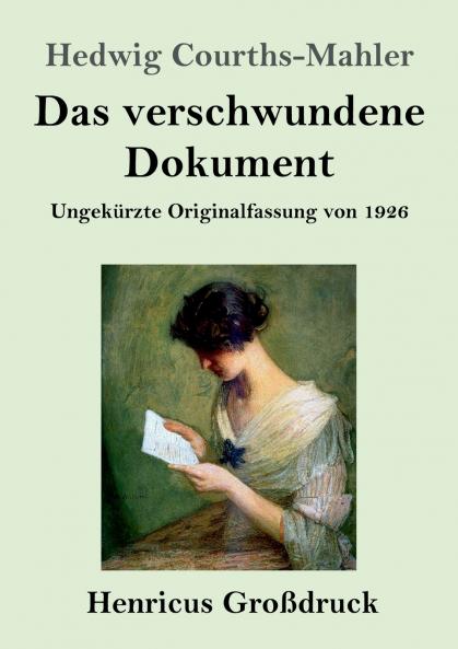 Das verschwundene Dokument (Gro��druck)