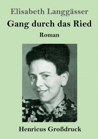 Gang durch das Ried (Großdruck): Roman (German Edition)