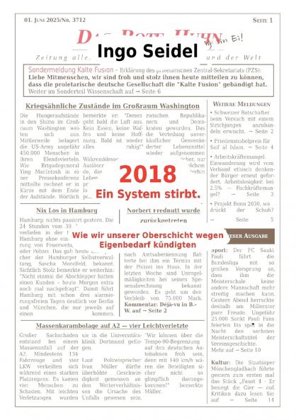 2018 Ein System stirbt