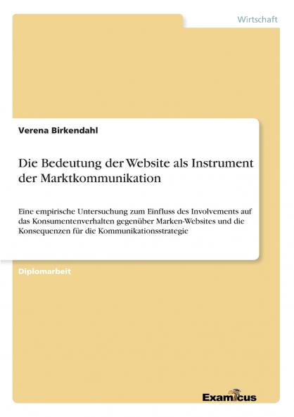 Die Bedeutung der Website als Instrument der Marktkommunikation
