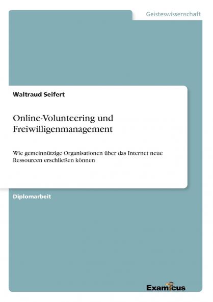 Online-Volunteering und Freiwilligenmanagement