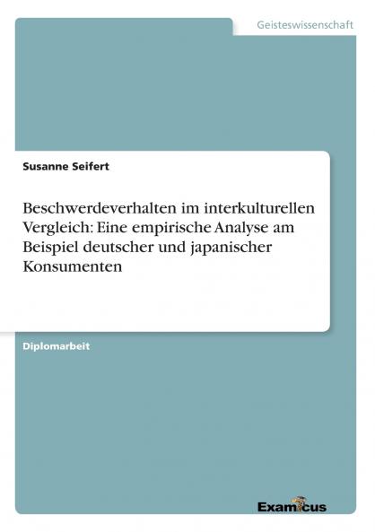 Beschwerdeverhalten im interkulturellen Vergleich
