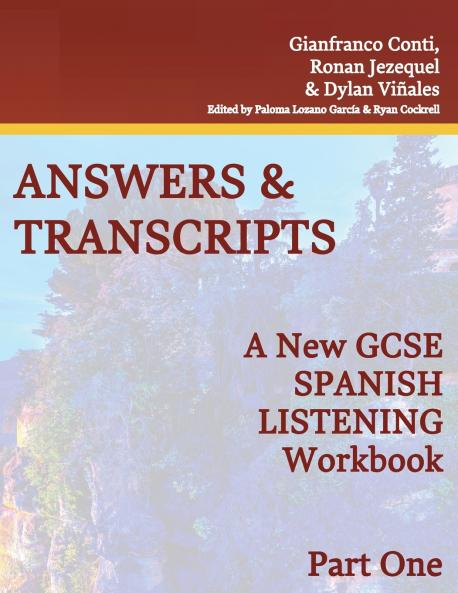 A New GCSE FRENCH LISTENING Workbook- Answer Booklet