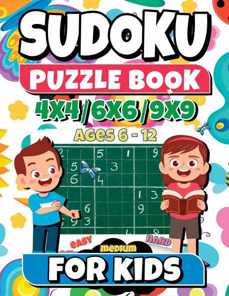 SUDOKU Puzzle Book for kids ages 6-12