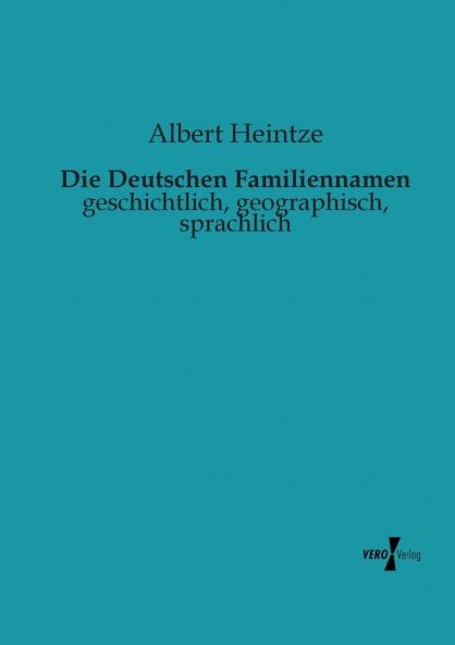 Die Deutschen Familiennamen