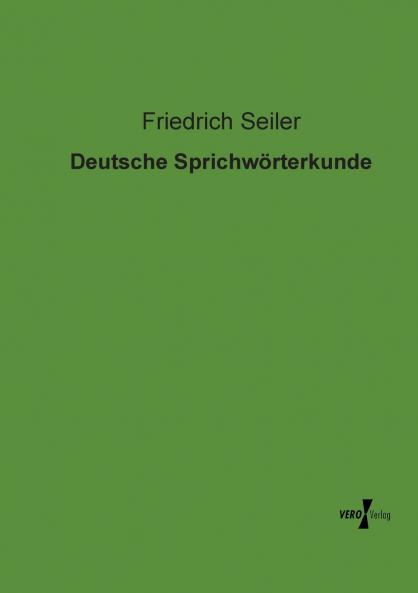 Deutsche Sprichwörterkunde