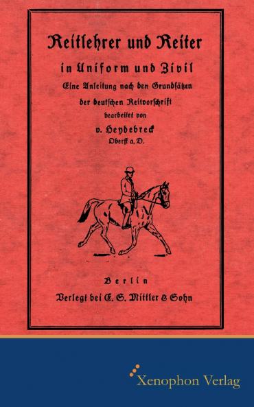 Reitlehrer und Reiter in Zivil und Uniform