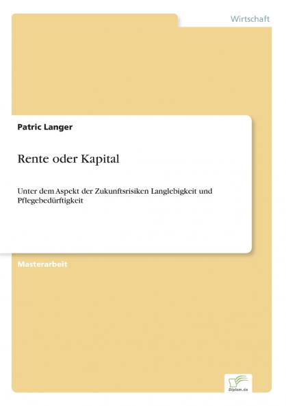 Rente oder Kapital